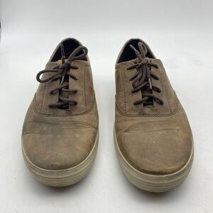 ECCO Sneakers Men's EU 45 US‎ 11 Brown Leather Lace Shoes Soft Distressed